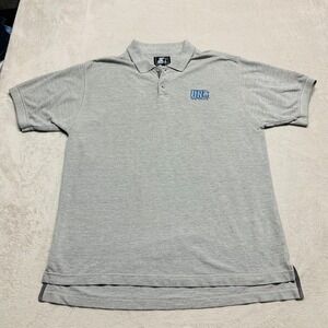 Vintage Starter UNC Tar-Heels Logo Polo Shirt‎ Men's L 90s Carolina Rare